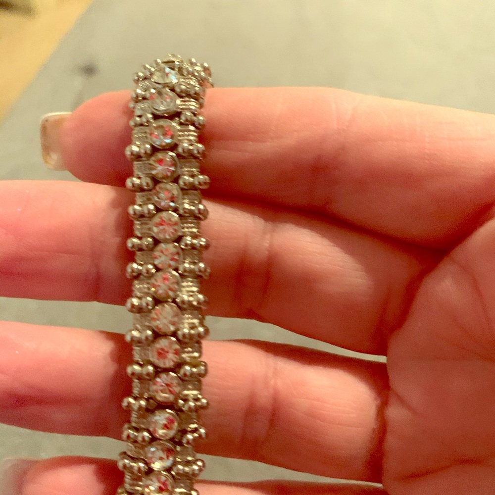 Rhinestone stretchy bracelet